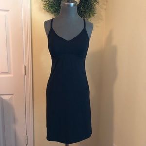 Razorback Athleta dress, solid black.